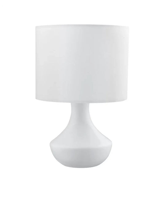 Veioza structura din Metal Alb si abajur din Textil Alb H26xL18cm IP20 ROSIA