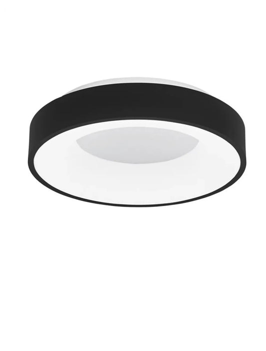 Plafoniera din Aluminiu Negru H9xL38cm IP20 30W 1845lm 3000k RANDO THIN