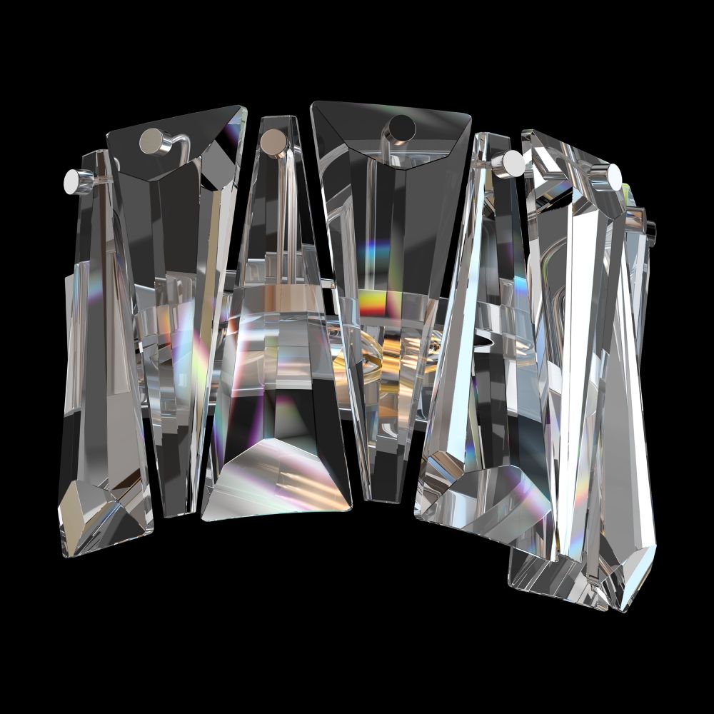 Aplica de perete Metal Argintiu L26xH16cm Puntes