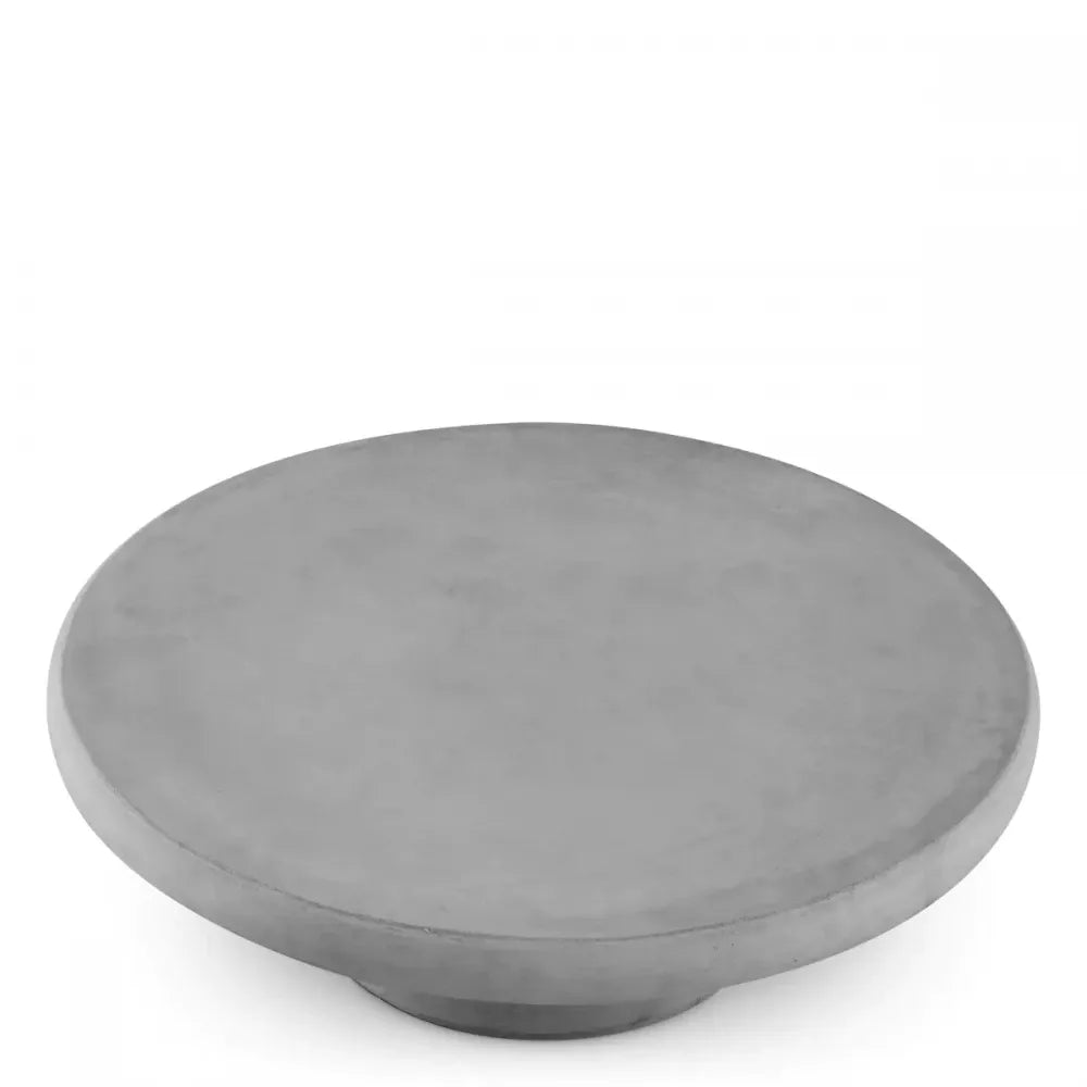 Masuta de cafea pentru exterior din Beton armat cu fibra de sticla Gri H32xD100cm Cleon Eichholtz