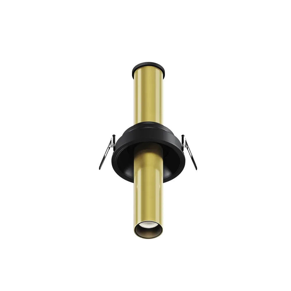 Spot incastrat din Aluminiu Negru/Alama H21.6xD3cm 7W 460lm 3000k Focus T