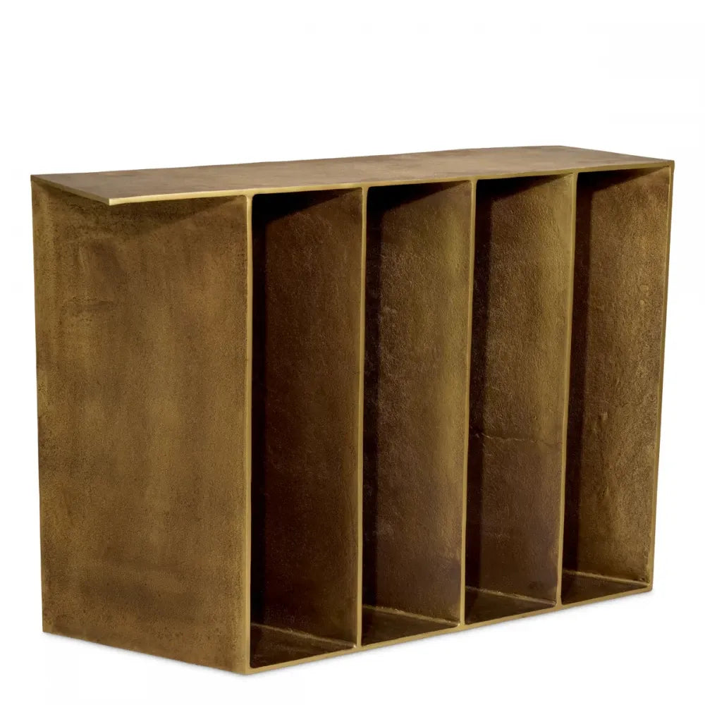 Consola din Aluminiu Alama antichizata L104xH76.5cm San Vito Eichholtz