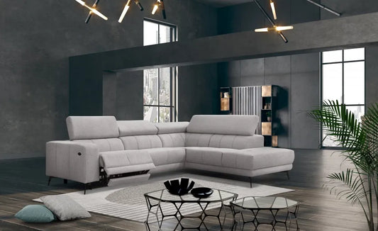 Coltar customizabil cu recliner in forma de L 287cm Stuart