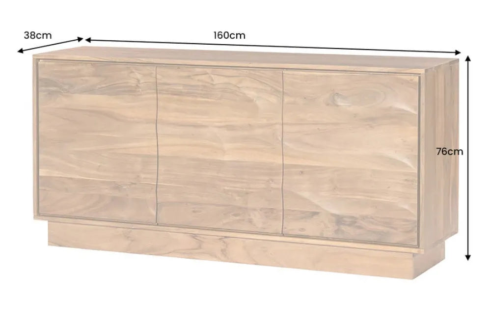 Comoda din Lemn de salcam Maro L160xH76cm DESERT