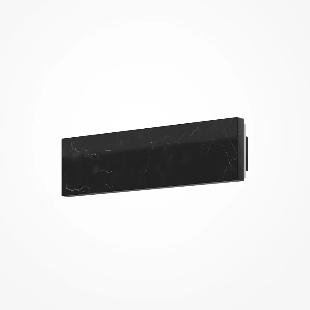 Aplica de perete din Metal Negru si Marmura Negru H8xL5cm Basic Texture