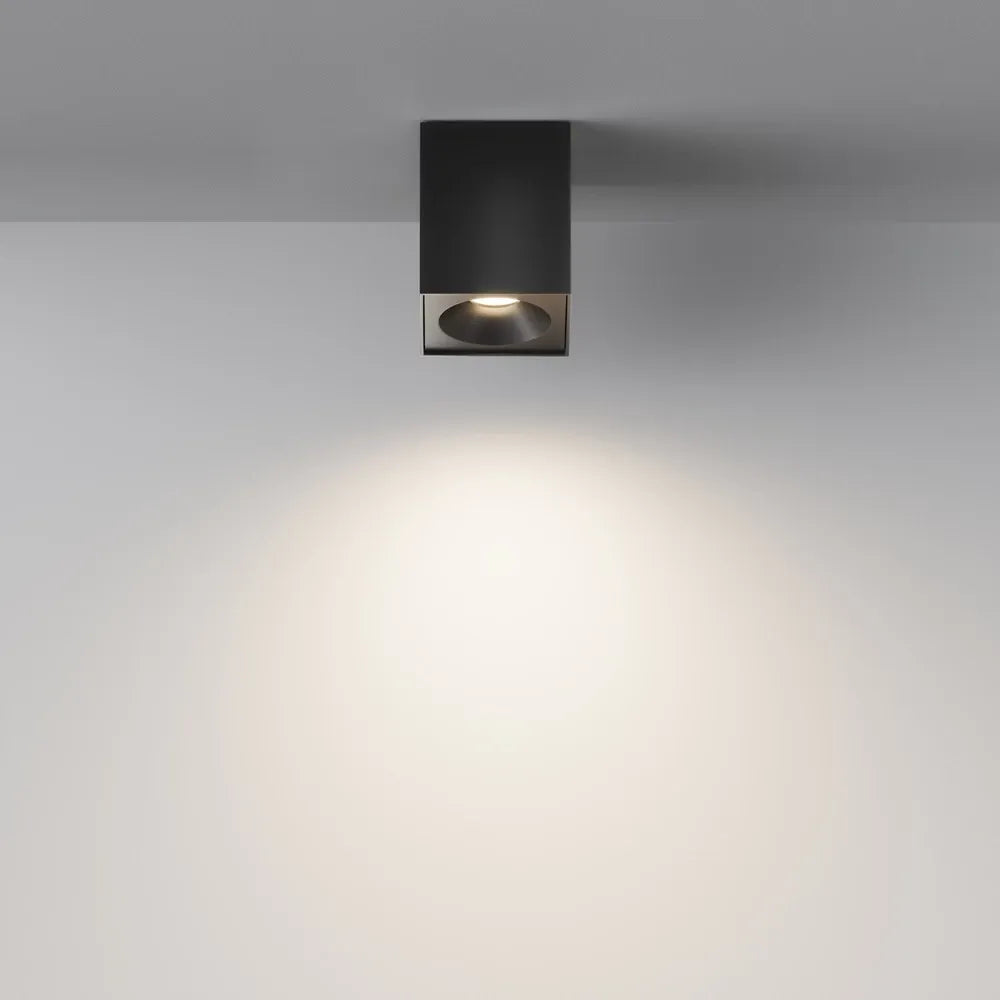 Spot aplicabil din Aluminiu Negru H11.5xL9cm IP 65 GU10 50W Zoom