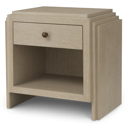 Noptiera din Furnir de stejar Maro deschis L58xH57cm ArtDeco Eichholtz