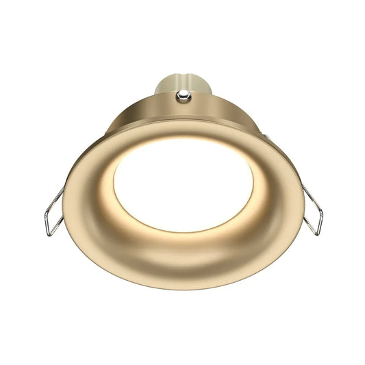 Spot incastrat rotund din Aluminiu Auriu mat H3xD8.5cm IP 20 GU10 50W Slim