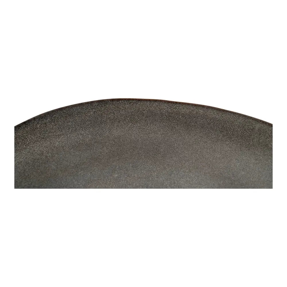 Set 4 farfurii din Ceramica Gri/Maro H2xD21cm Selma