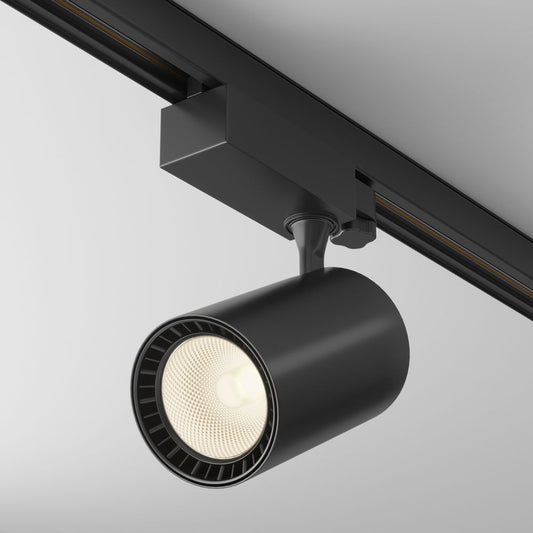 Spot pentru sina trifazata Trinity din Aluminiu Negru 20W 1500lm 3000k L14xH20cm Vuoro