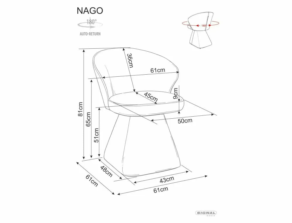 Scaun din Stofa Gri si Metal Negru H81xL61xA61cm Nago