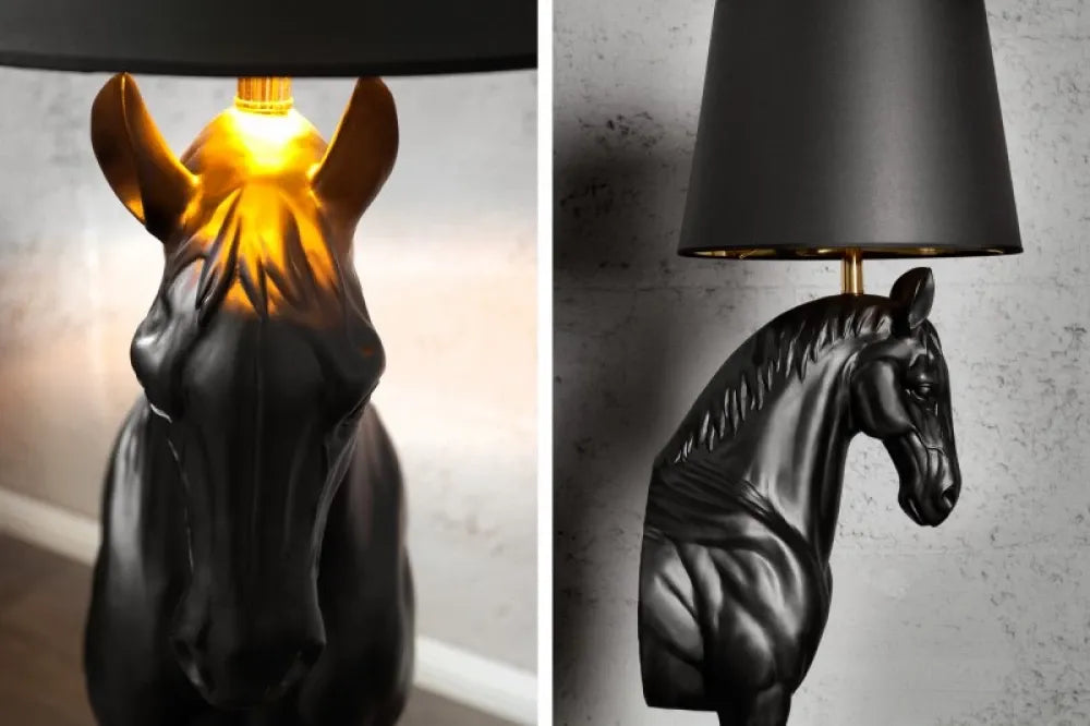 Lampa de podea din Metal/plastic Negru si Textil Negru H130xD40cm Black beauty