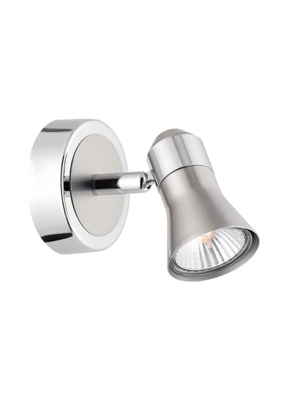 Aplica de perete structura din Metal Argintiu si abajur din Metal Argintiu H11xL8cm IP20 GALERIA