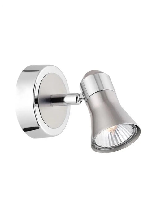 Aplica de perete structura din Metal Argintiu si abajur din Metal Argintiu H11xL8cm IP20 GALERIA