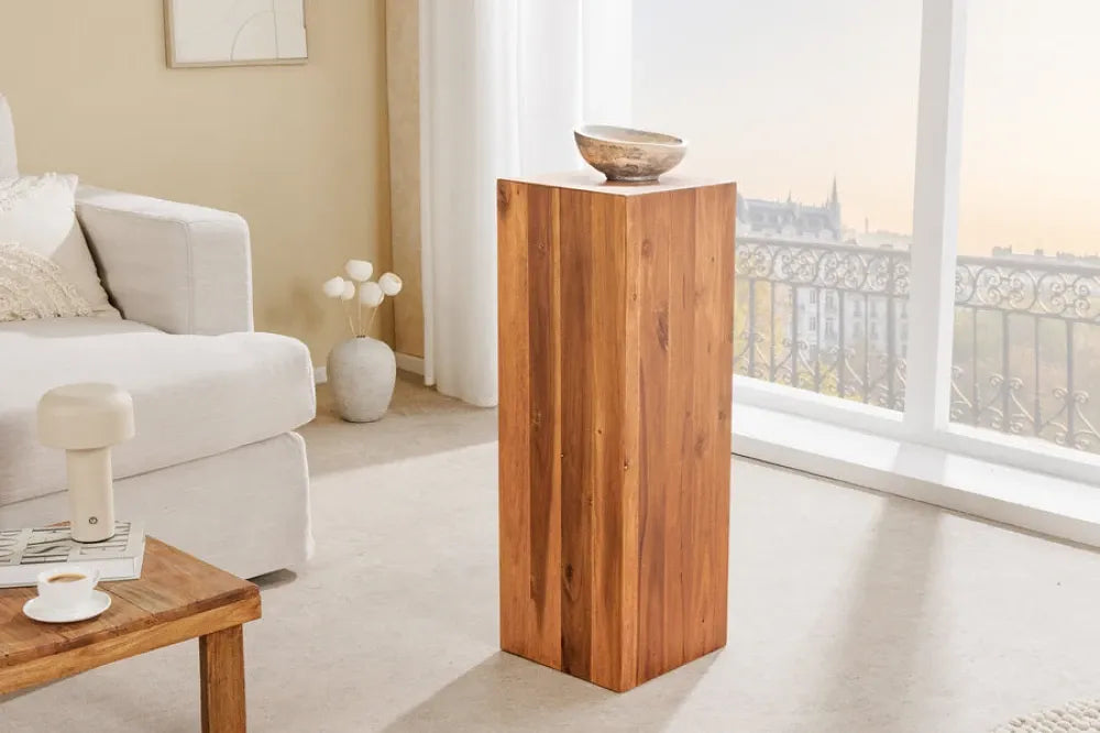 Coloana din Lemn de salcam Maro L26xH75cm COLUMNA