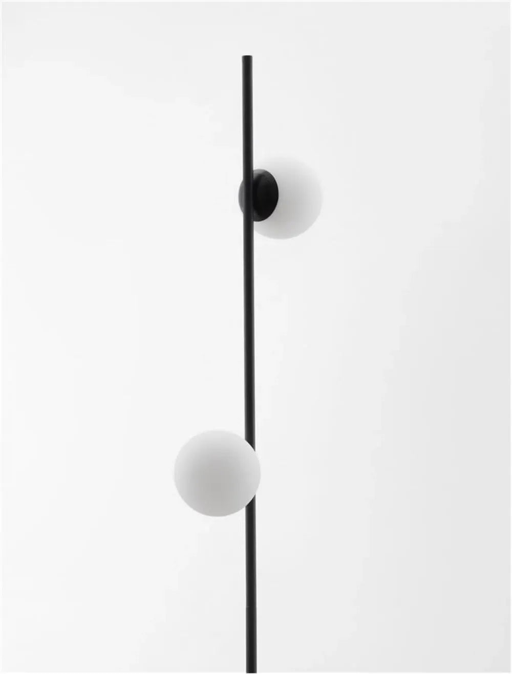 Lampa de podea structura din Metal Negru si abajur din Sticla Alb H169.5xL28.5cm IP20 16W 1860lm 3000k EDEM