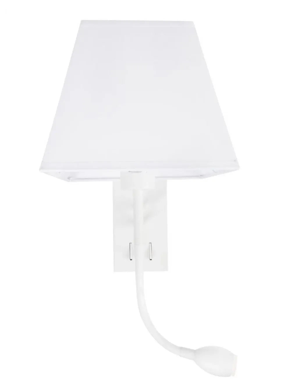Aplica de perete structura din Aluminiu Alb si abajur din Textil Alb H40xL21cm IP20 3W 190lm 3000k VALENCIA