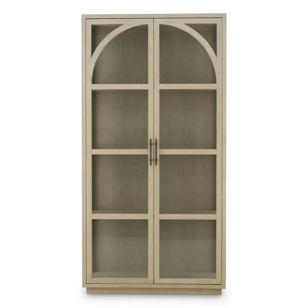 VItrina din MDF/Funir de stejar Maro deschis L118xH210cm San Bernardino Eichholtz