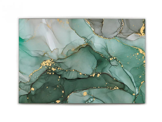 Tablou Abstract pe Sticla securizata Multicolor L180xH120cm Fondo Marino