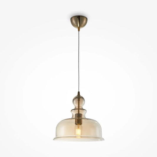 Pendul cu inaltime reglabila din Sticla Auriu D30xH150cm Tone