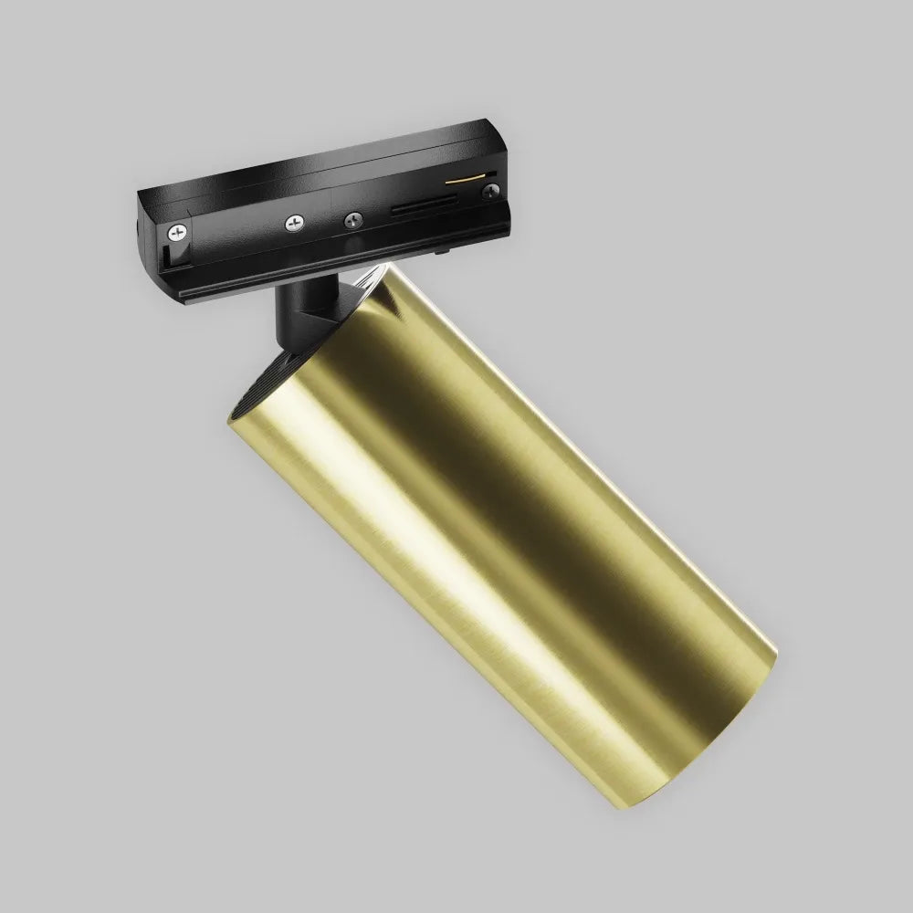 Spot pentru sina Unity din Aluminiu Negru/Alama H15.8xL12.5cm 12W 900lm 3000k Focus LED