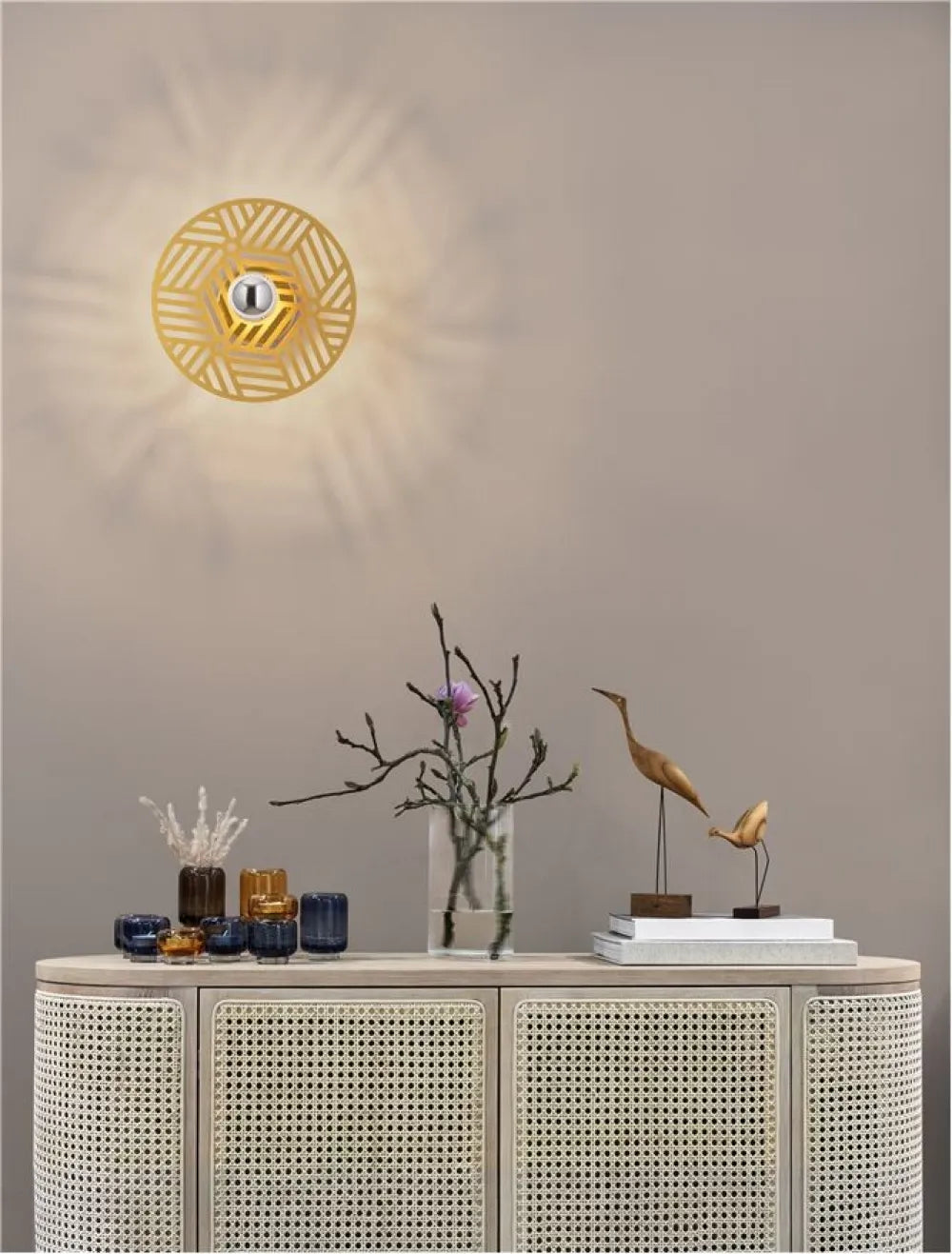 Aplica de perete din Metal Auriu H9xL25cm IP20 ERES