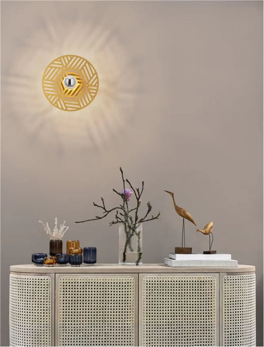 Aplica de perete din Metal Auriu H9xL25cm IP20 ERES