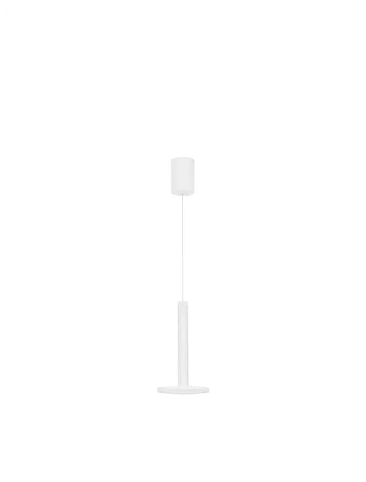 Pendul din Metal Alb H160xL15cm IP20 10W 517lm 3000k PALENCIA