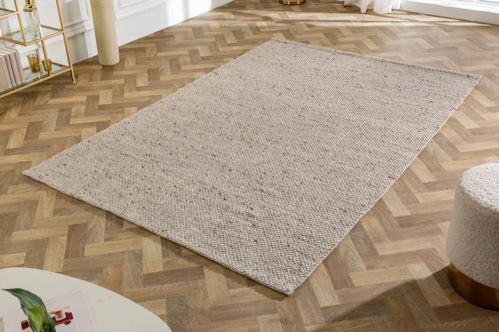 Covor din Lana/Poliester Gri L240cm Wool