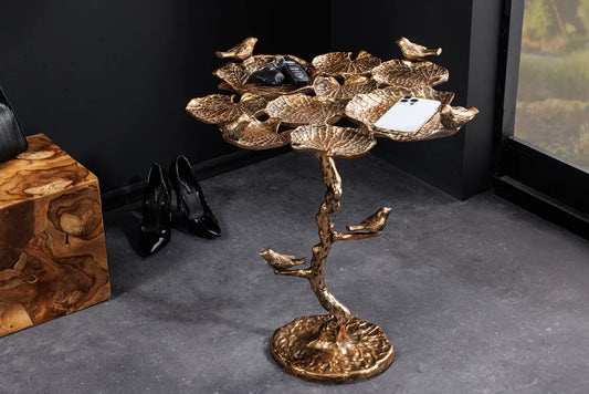 Masuta laterala din Metal Alama L56xH62cm Birds
