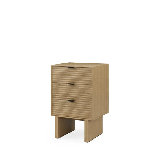 Noptiera cu sertare Tulsa de culoare stejar L40xH63cm