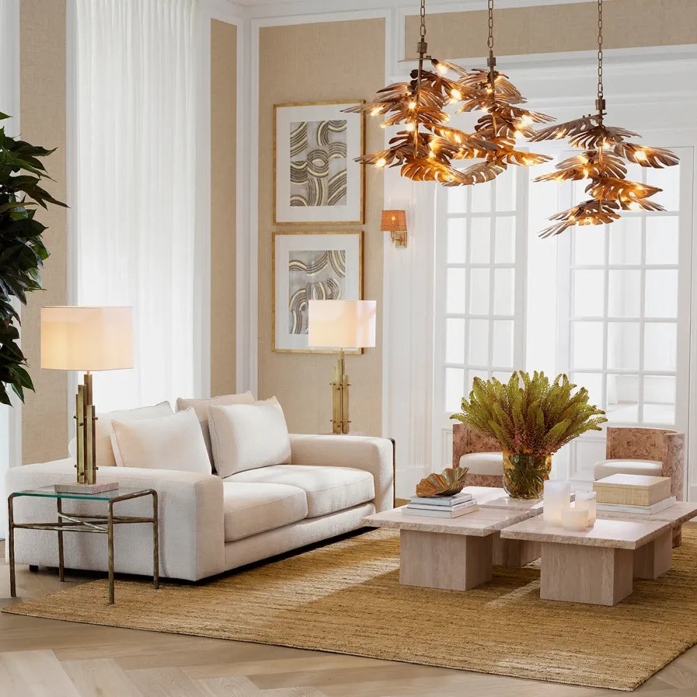 Canapea tapitat cu Stofa Bej L240xA120xH77cm Lounge Club L Eichholtz