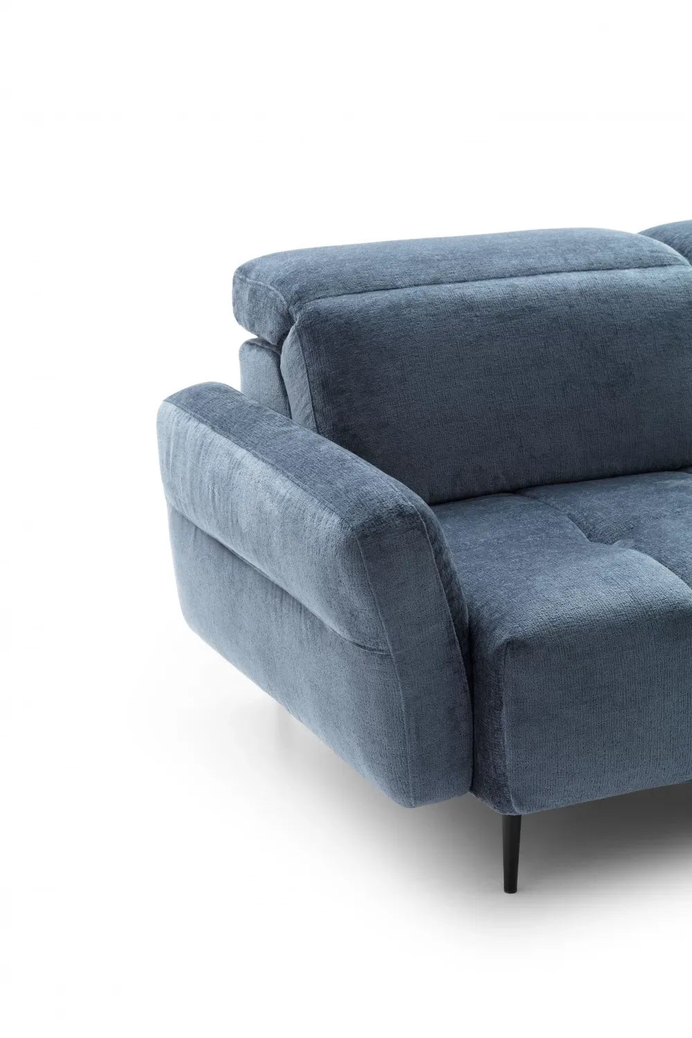 Coltar fix in forma de L modular cu tetiera reglabila L282cm Gillan