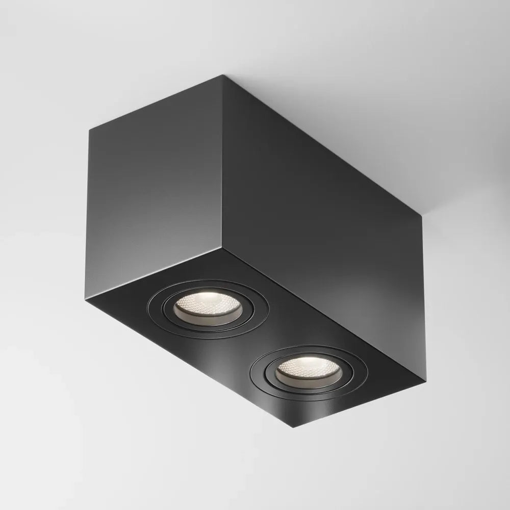 Spot aplicabil din Aluminiu Negru H11.5xL20cm IP 20 GU10 50W Atom