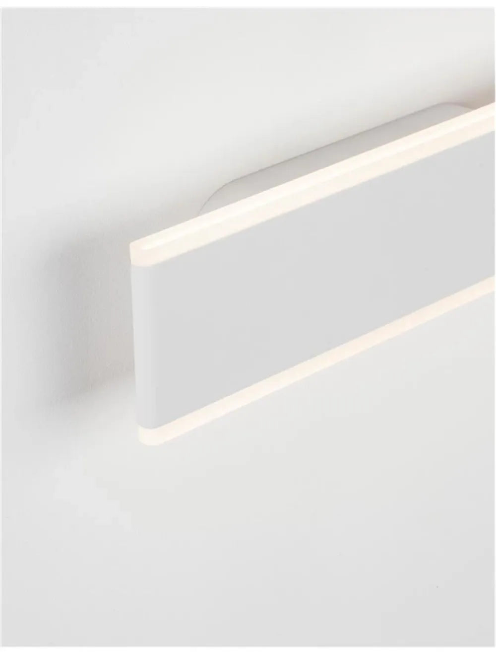 Aplica de perete structura din Aluminiu Alb si abajur din Acrilic  H8xL30.4cm IP20 2x8W 1056lm 3000k LINE
