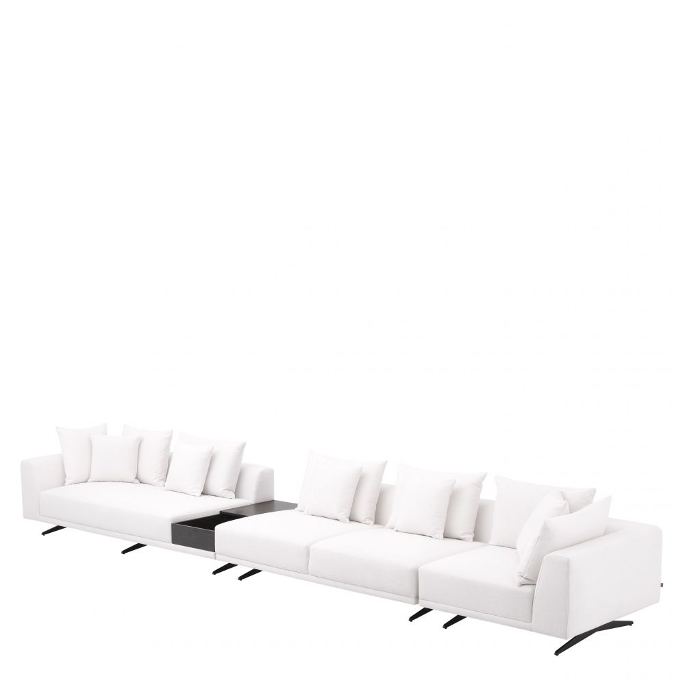Coltar Fix Endless Eichholtz din Stofa Avalon Alba L340cm