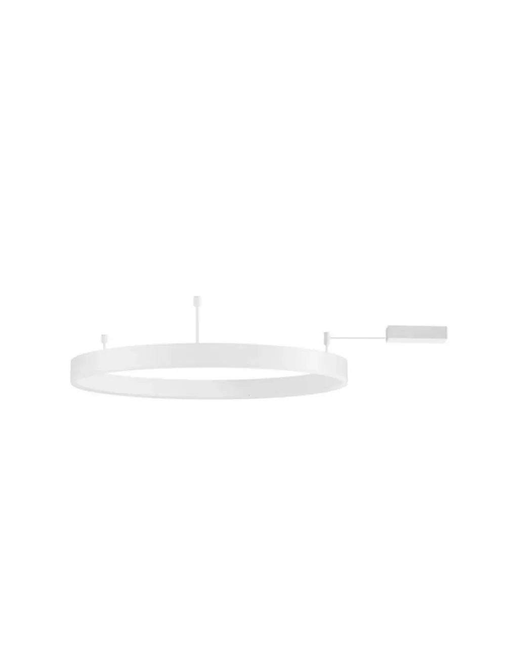 Plafoniera structura din Aluminiu Alb si abajur din Acrilic  H18xL80cm IP20 50W 4166lm 3000k MOTIF