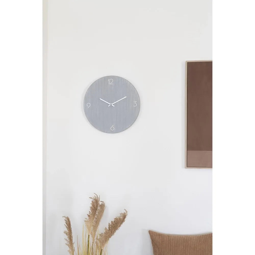 Ceas de perete din MDF Gri D40cm Ravenna
