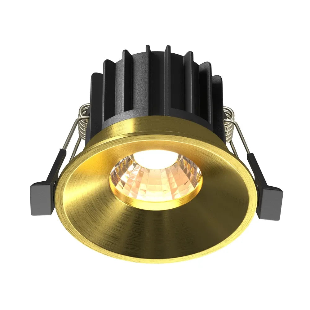 Spot incastrat din Aluminiu Alama H6xD8cm 12W 870lm 3000k Round