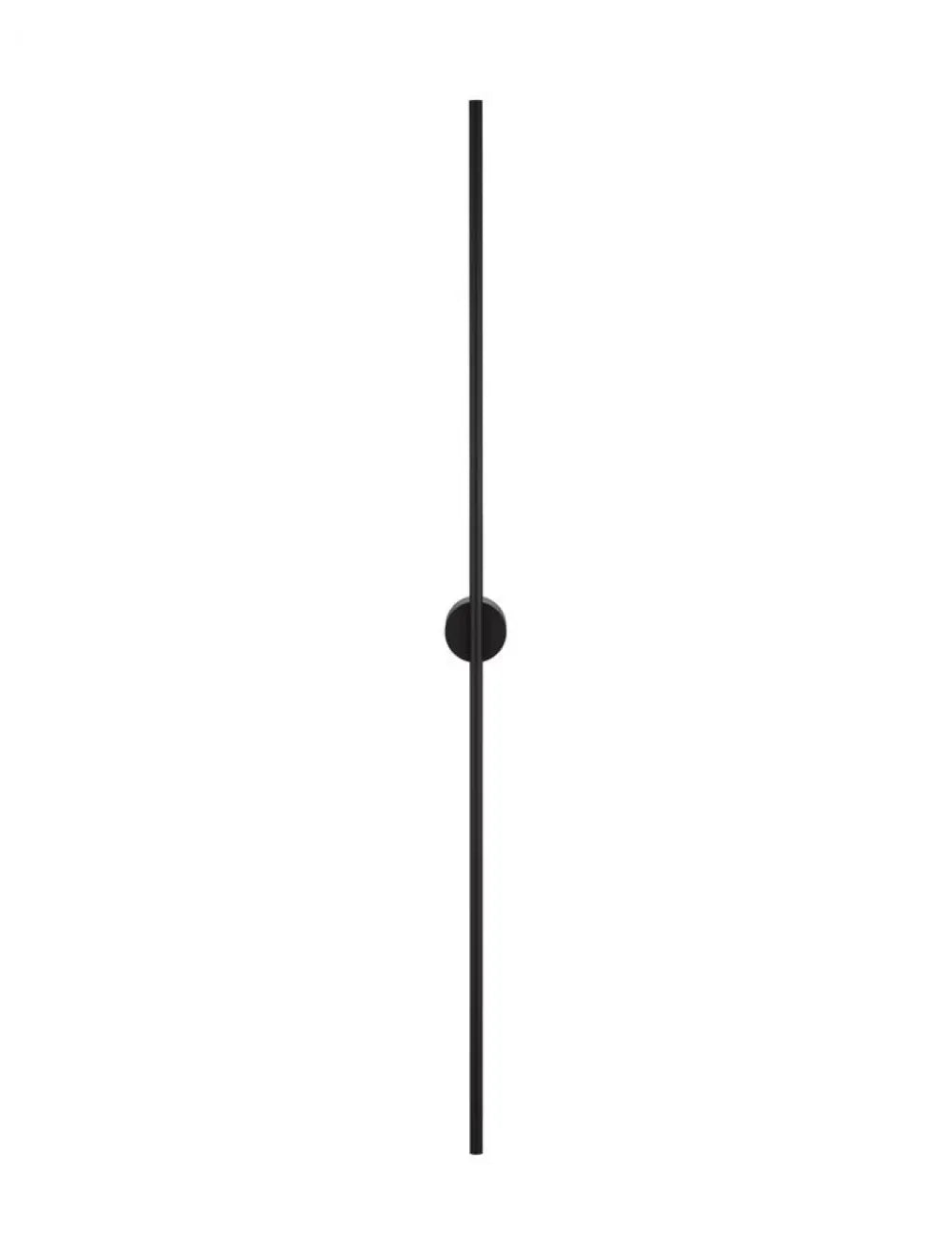 Aplica de perete din Aluminiu Negru H120xL1.5cm IP20 20W 672lm 3000k ADEN