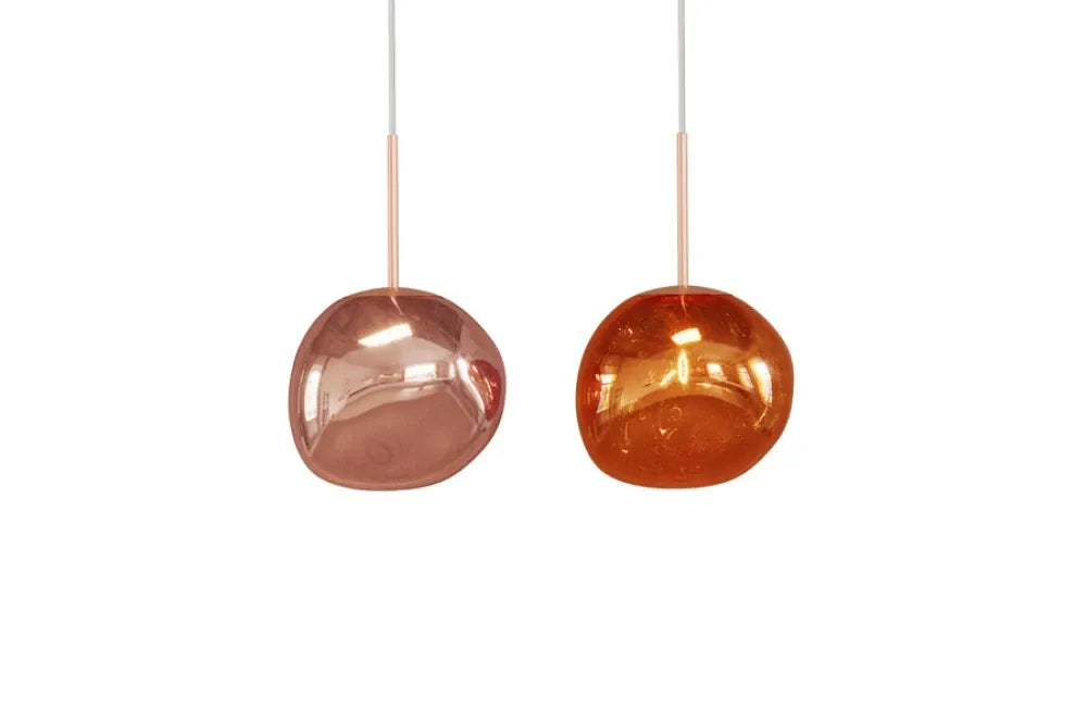 Pendul din Metal Cupru si Sticla Cupru D20xH150cm LIQUID DIAMOND