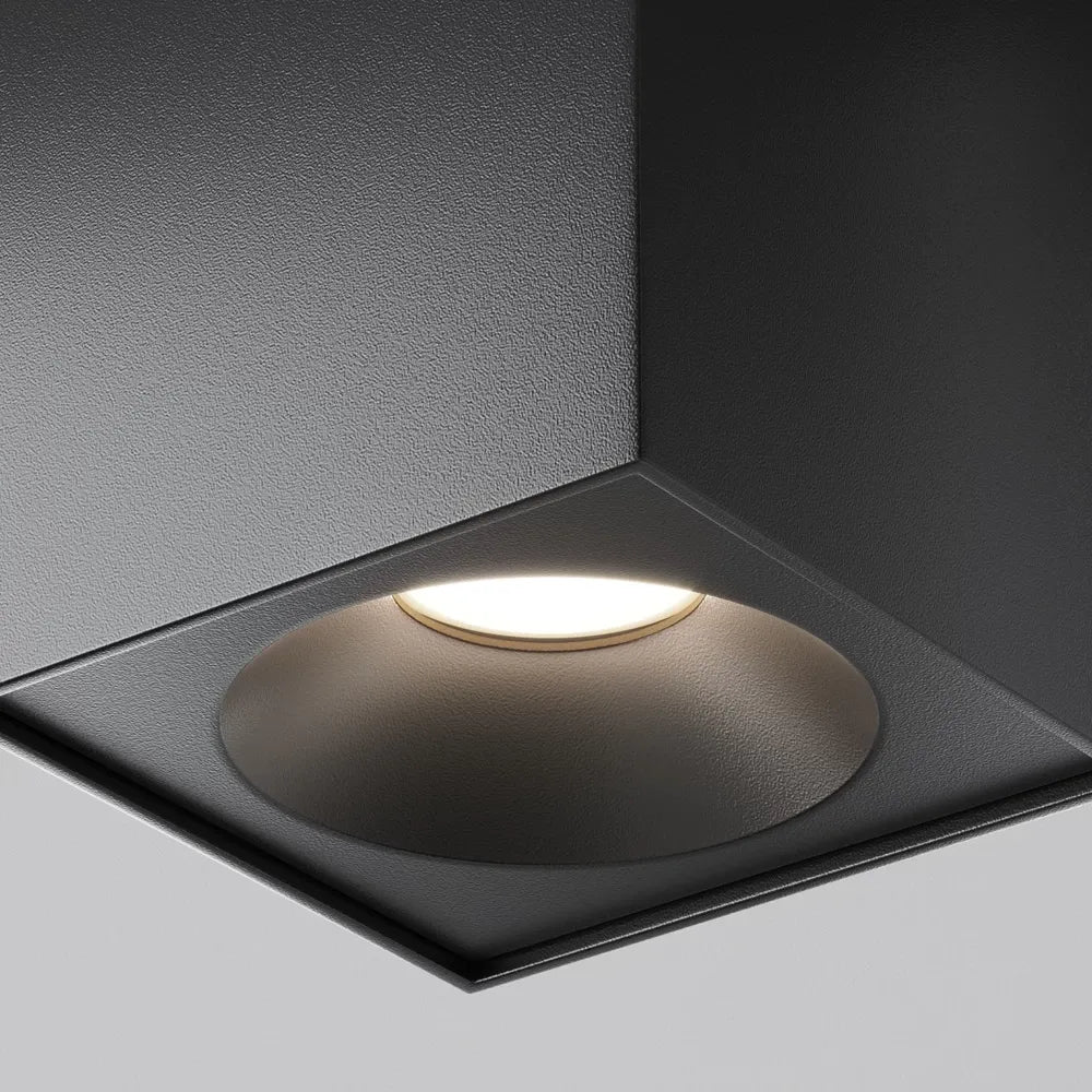 Spot aplicabil din Aluminiu Negru H11.5xL9cm IP 65 GU10 50W Zoom