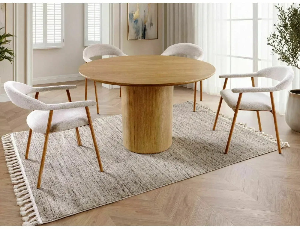 Masa rotunda din MDF+Furnir Maro D120xH76cm Rondo