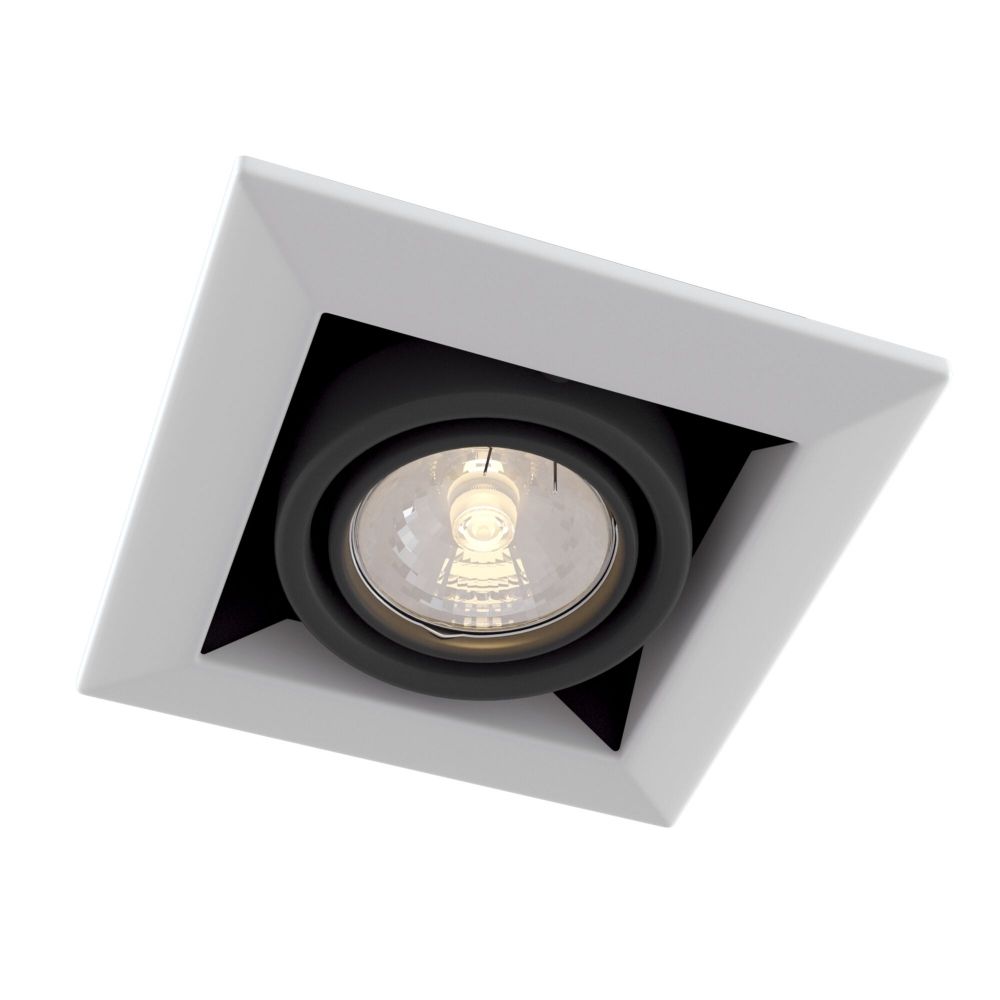 Spot incastra din Metal Alb L13xH8cm Metal Modern