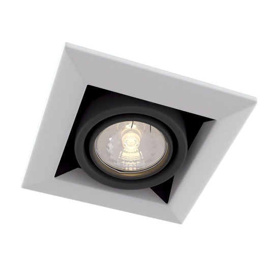 Spot incastra din Metal Alb L13xH8cm Metal Modern