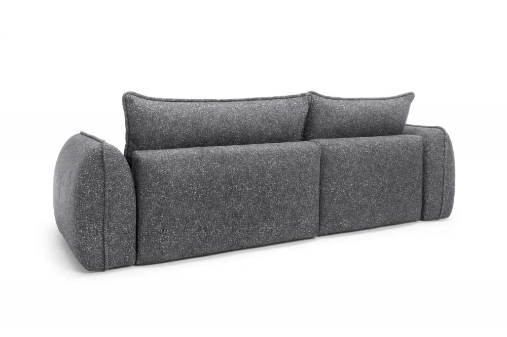Coltar extensibil cu spatiu depozitare din Stofa Gri inchis Visby