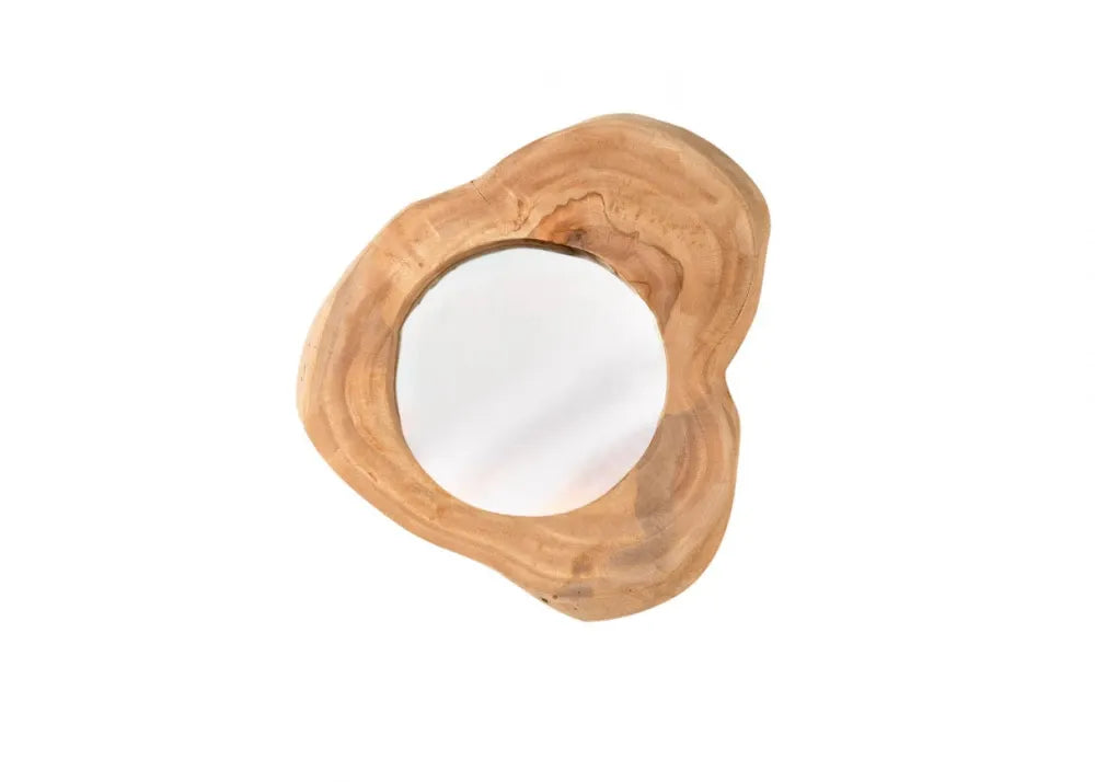 Oglinda cu rama din Lemn de tec Maro H31xL31cm Reflect