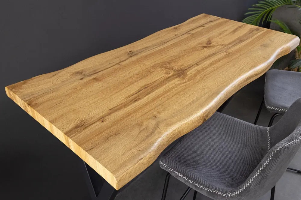Masa bar din Derivat din lemn Maro si Metal Negru L120xH100cm Wild