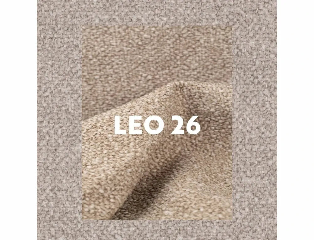Set 2 Scaune rotative din Stofa Leo Bej deschis si Metal Negru H84xL56xA58cm Ballo