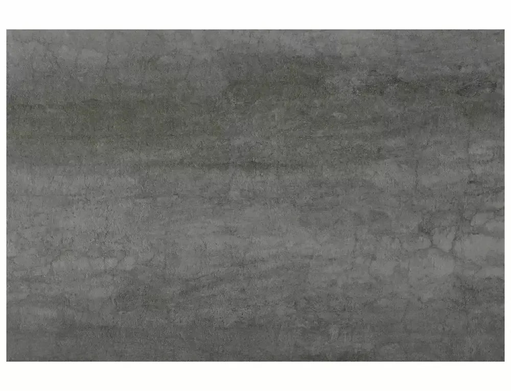 Masa Extensibila de 12 persoane din Sticla securizata+Ceramica Gri deschis mat si Metal Negru mat L160-240xH77cm Salvadore